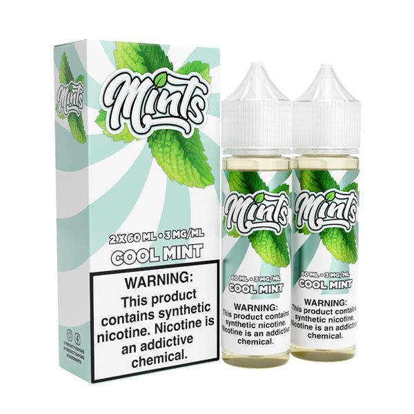 Cool Mint by Mints Series E-Liquid 120mL (Freebase)  2x 60mL with packaging