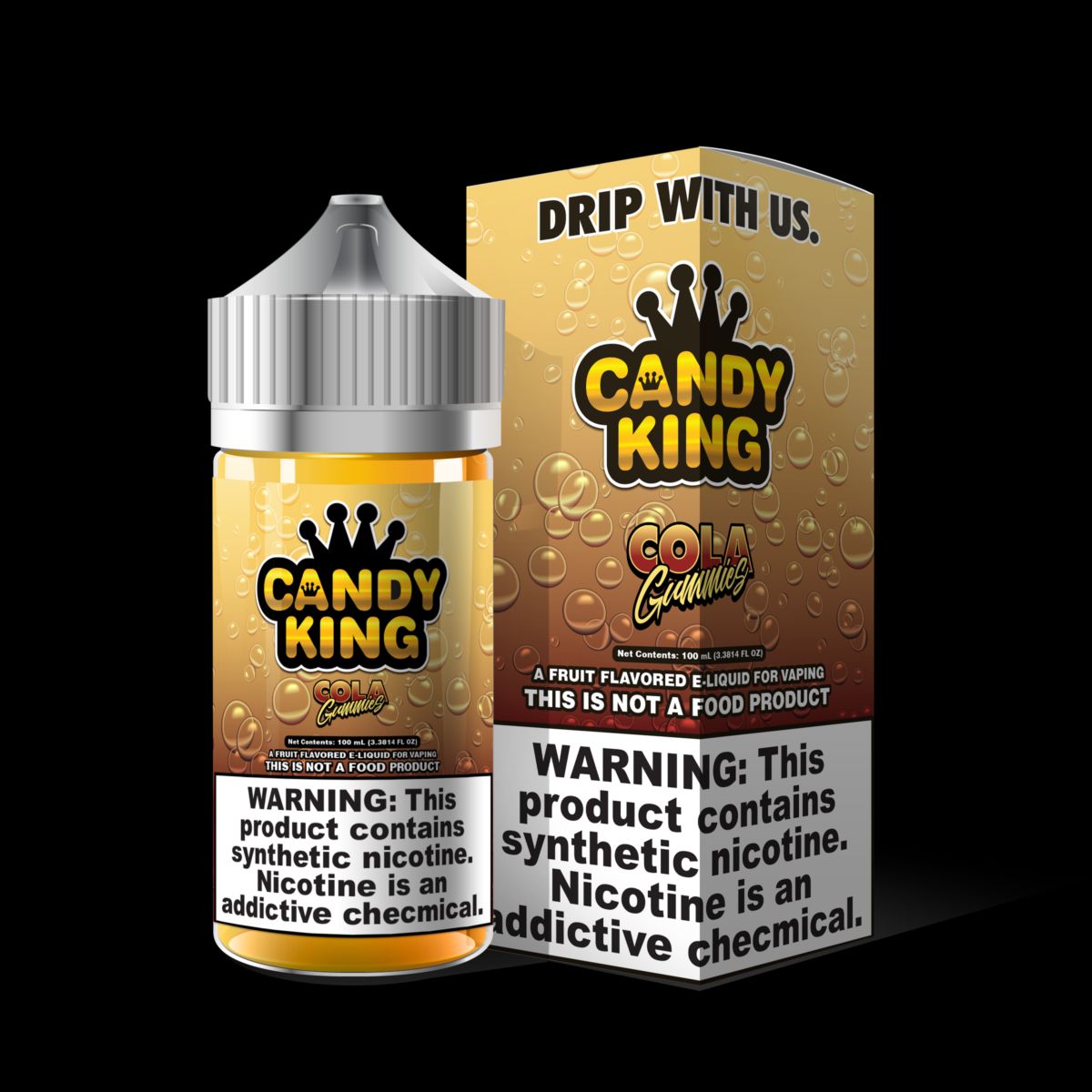 Candy King Series E-Liquid | 100mL | Freebase | Cola Gummies with Packaging