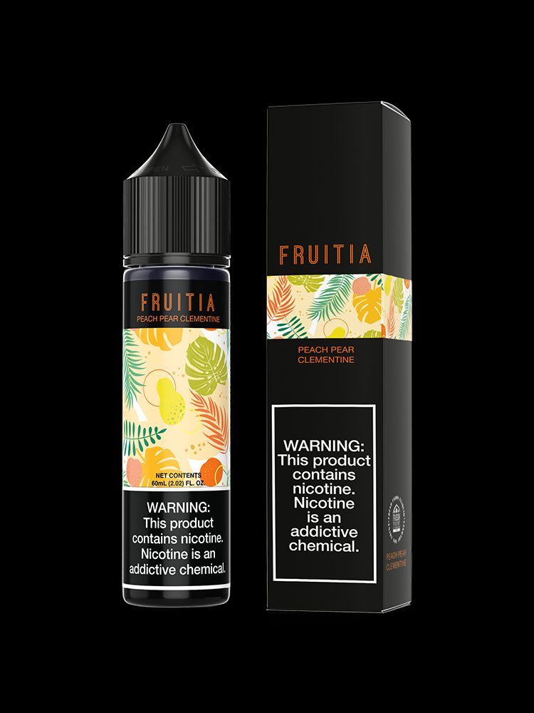 Peach Pear Clementine Fruitia by Fresh Farms eLiquid 60mL With Packaging