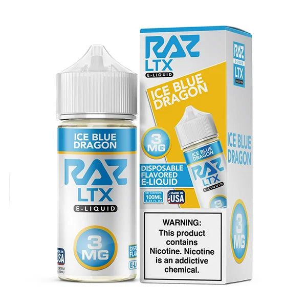 Pod Juice x RAZ - Ice Blue Dragon, 100mL with Packaging