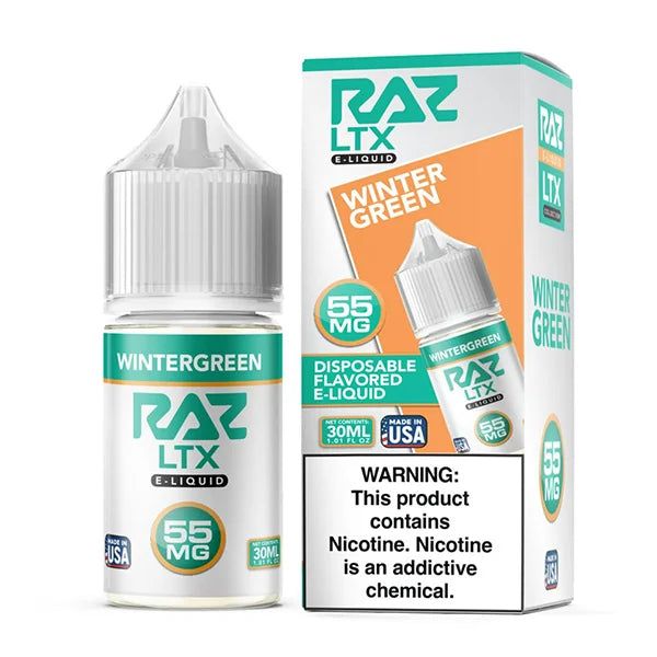 Pod Juice x RAZ Wintergreen Salts, 30mL with Packaging