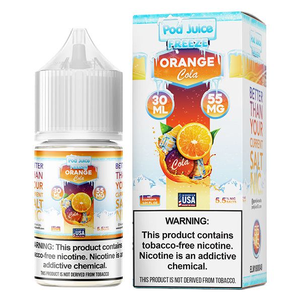 Pod Juice TFN Salt 30mL * - Orange Cola Freeze 55mg with Packaging