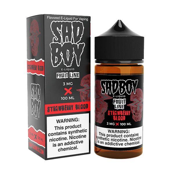 Strawberry Blood | Sadboy | 100ml | 3mg | bottle with packaging