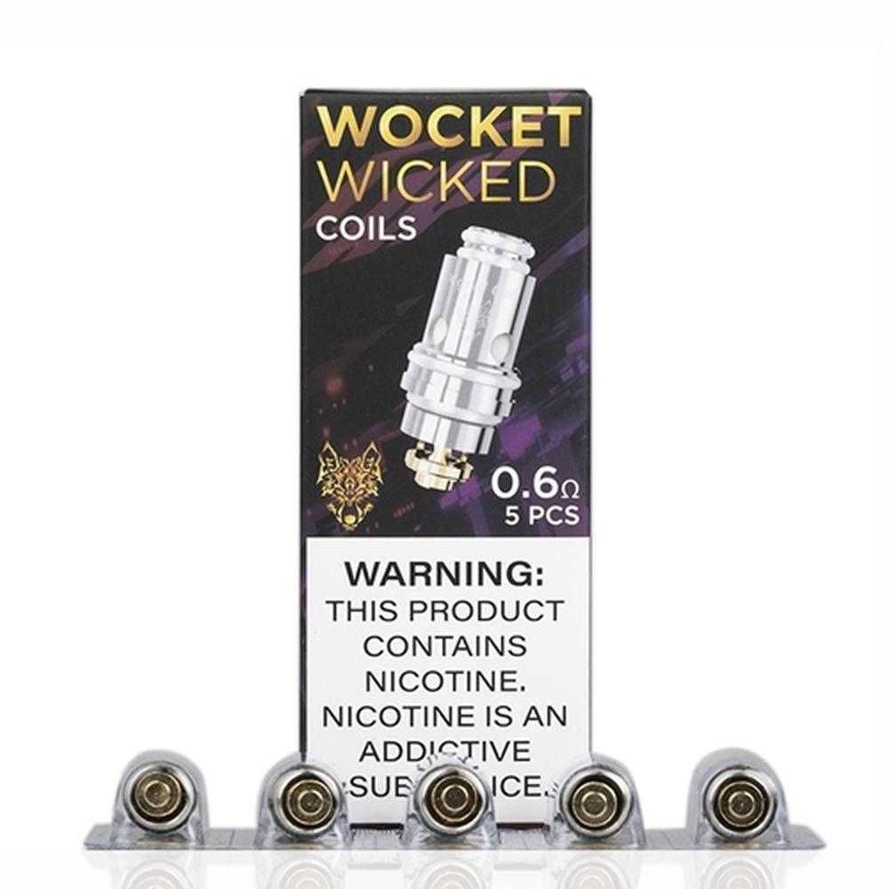 SnowWolf Wicked Replacement Coils (Pack of 5) with packaging