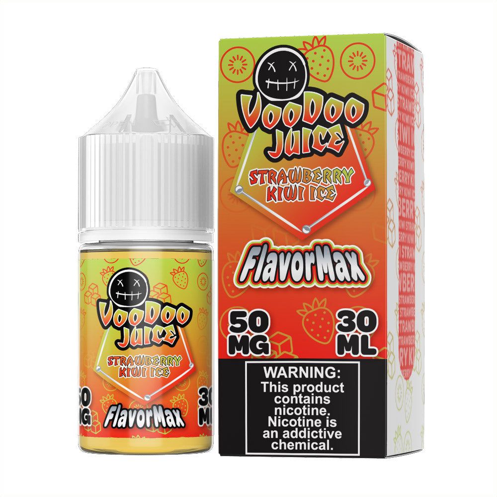 Strawberry Kiwi Ice by Voodoo Juice FlavorMax Salts Series 30mL 50mg With Packaging