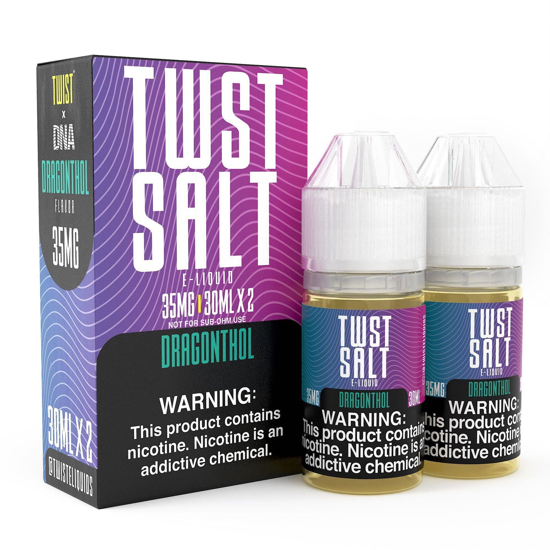 Dragonthol by Twist Salt Series 60mL (Salt Nic) • 30mL 2-Pack  with Packaging