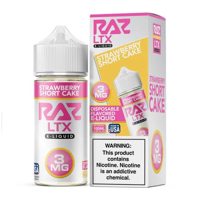 Pod Juice x RAZ - Strawberry Shortcake, 100mL 3mg with Packaging