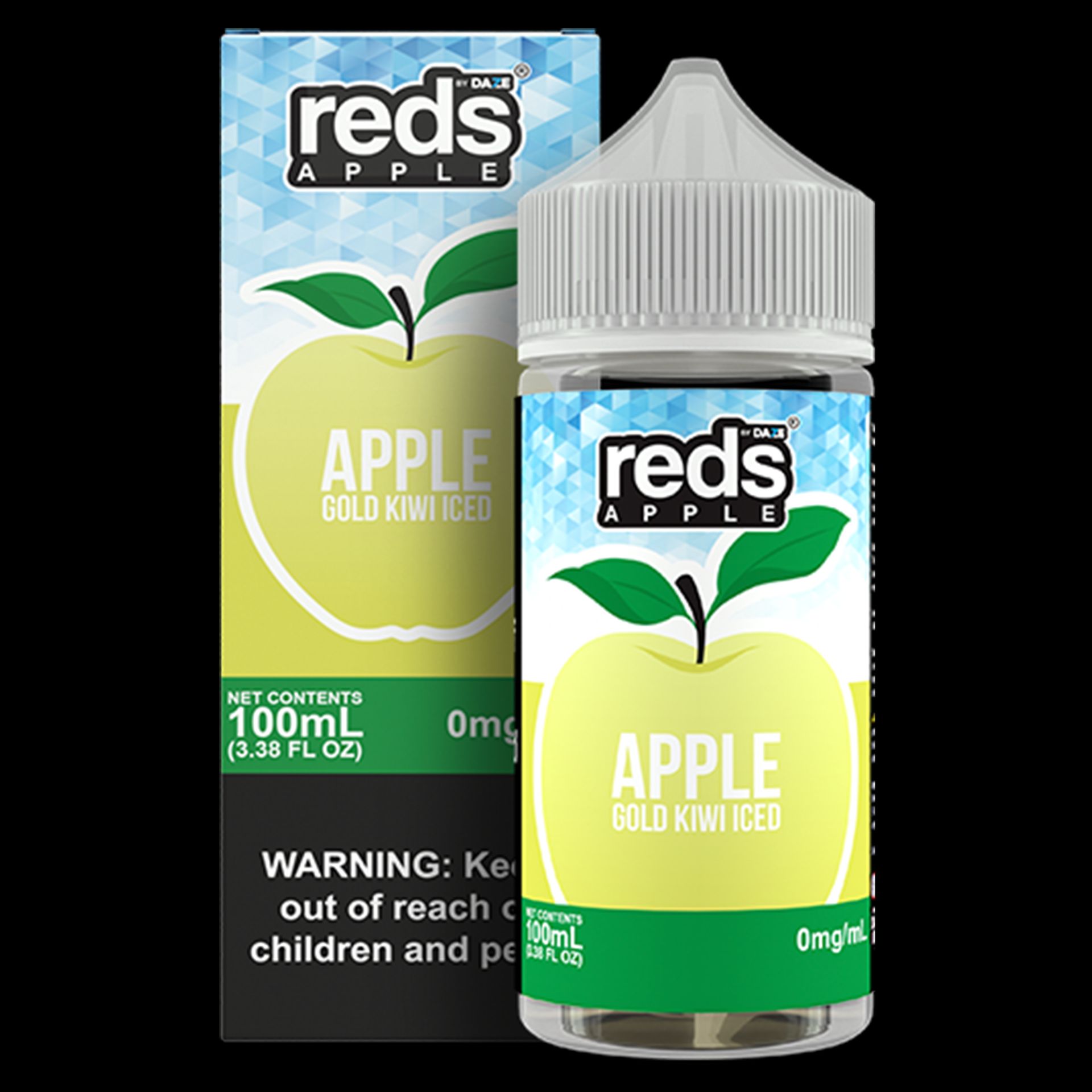 Gold Kiwi Ice by 7Daze Reds 100mL with packaging