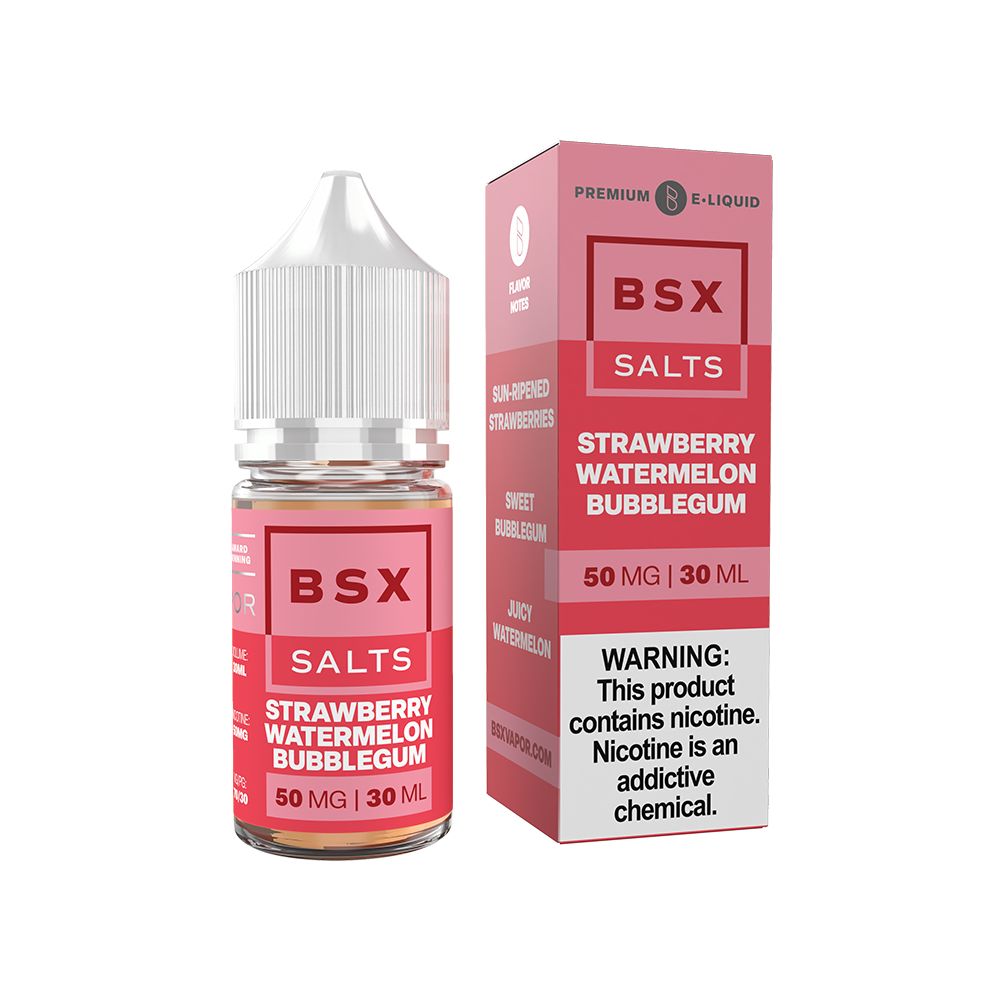 Glas BSX TFN Salts-Strawberry Watermelon Bubblegum, 30mL with packaging