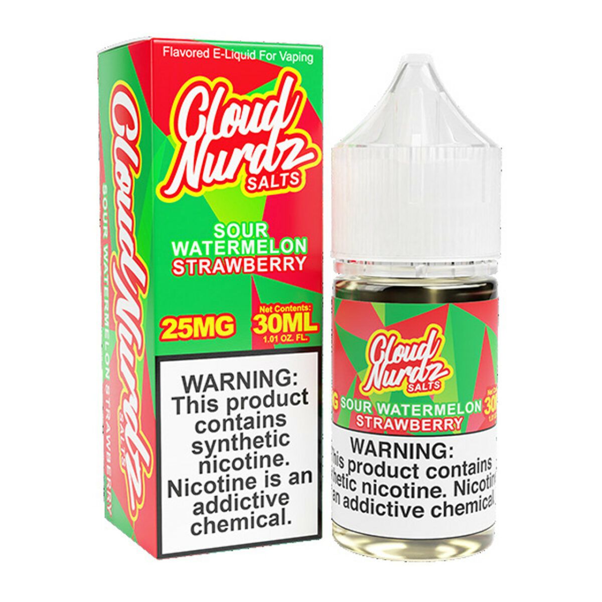Cloud Nurdz TFN Salts-Sour Watermelon Strawberry, 30mL thumbnail