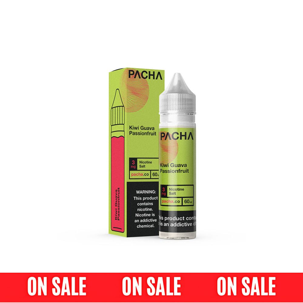Pachamama TFN Series E-Liquid | 60mL | 3mg | Freebase | Kiwi Guava Passionfruit with packaging On Sale