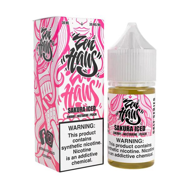 Sakura Ice Zen Haus Salt 30mL with Packaging