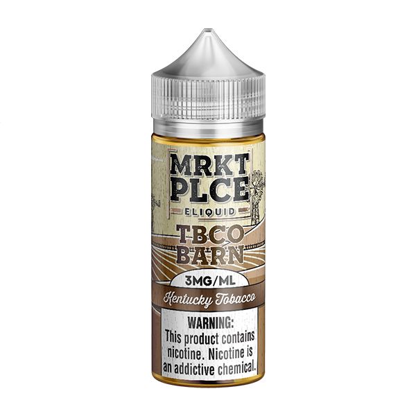 TBCO Barn by MRKT PLCE E-Liquid | 3mg | 100mL | (Freebase) | Kentucky Tobacco