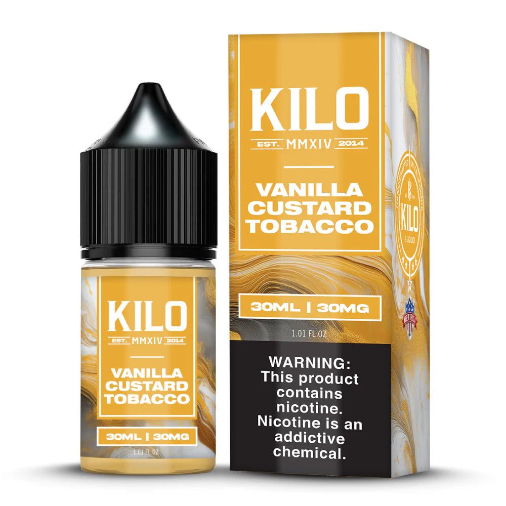 KILO Vanilla Custard Tobacco 30mL Salt