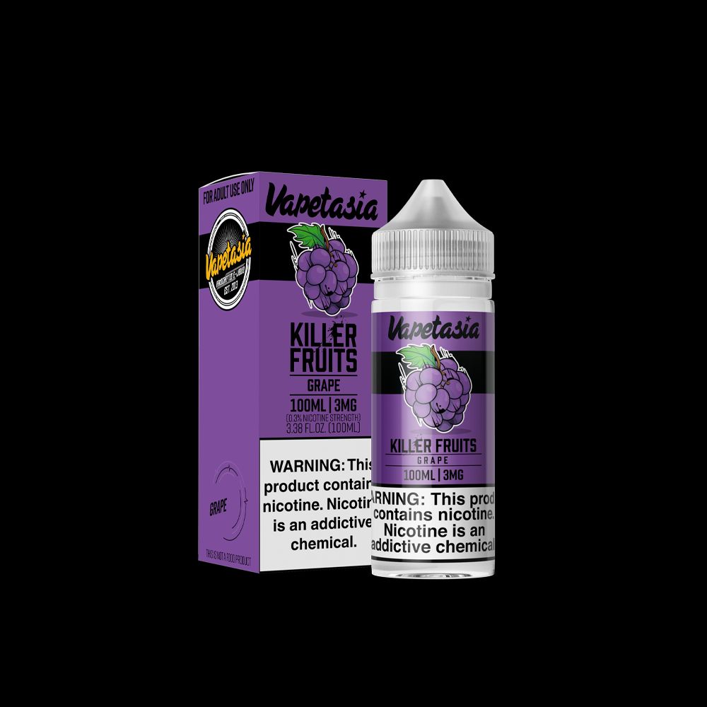 Vapetasia - Killer Fruits Grape E-juice, 100mL with packaging
