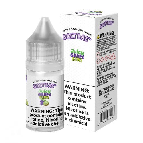 Salt Bae 50 Juicy Grape Kiwi Iced Salt, 30mL with Packaging