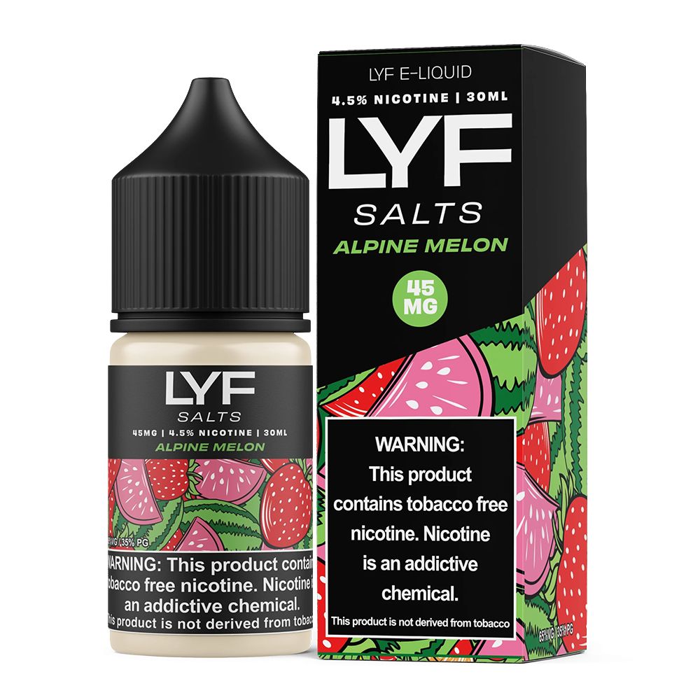 Alpine Melon by Lyf Salts 30mL with packaging