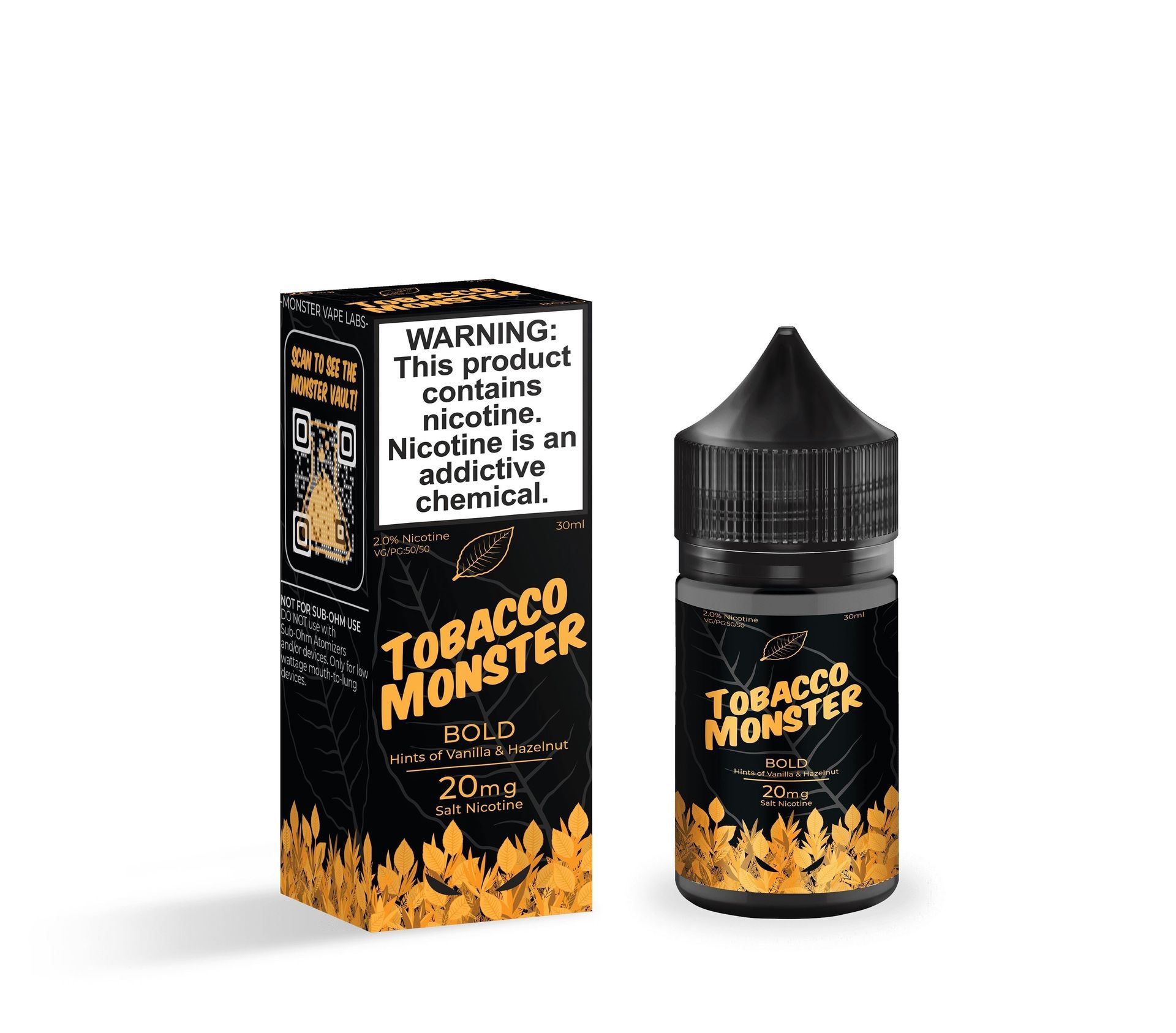 Tobacco Monster Salt Series E-Liquid | 30mL | 20mg | Bold with packaging