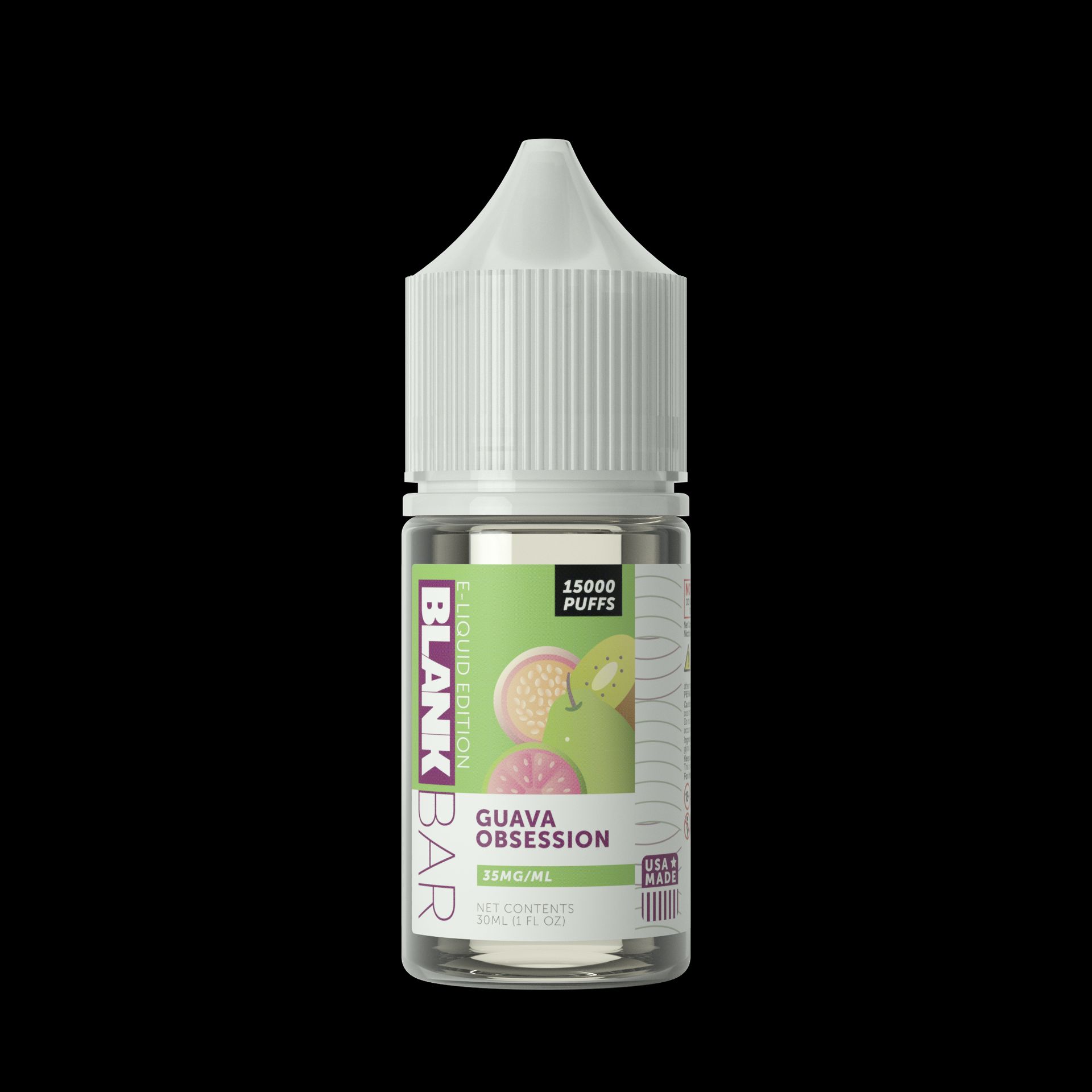 Blank Bar 15000 Puff Salt-Guava Obession, 30mL bottle
