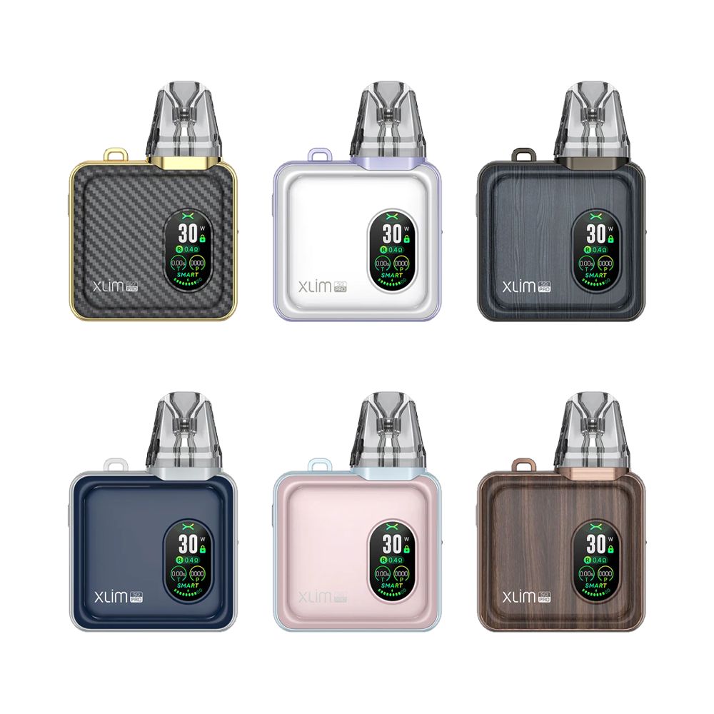 OXVA Xlim SQ Pro Kit Pod System Group Photo
