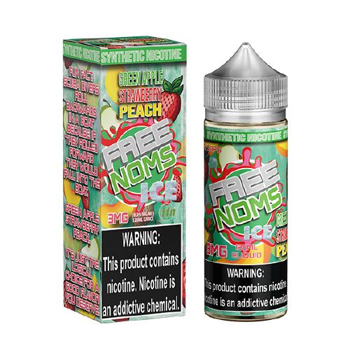 Icy Tart Green Apple Strawberry Peach by Freenoms 120ML With Packaging