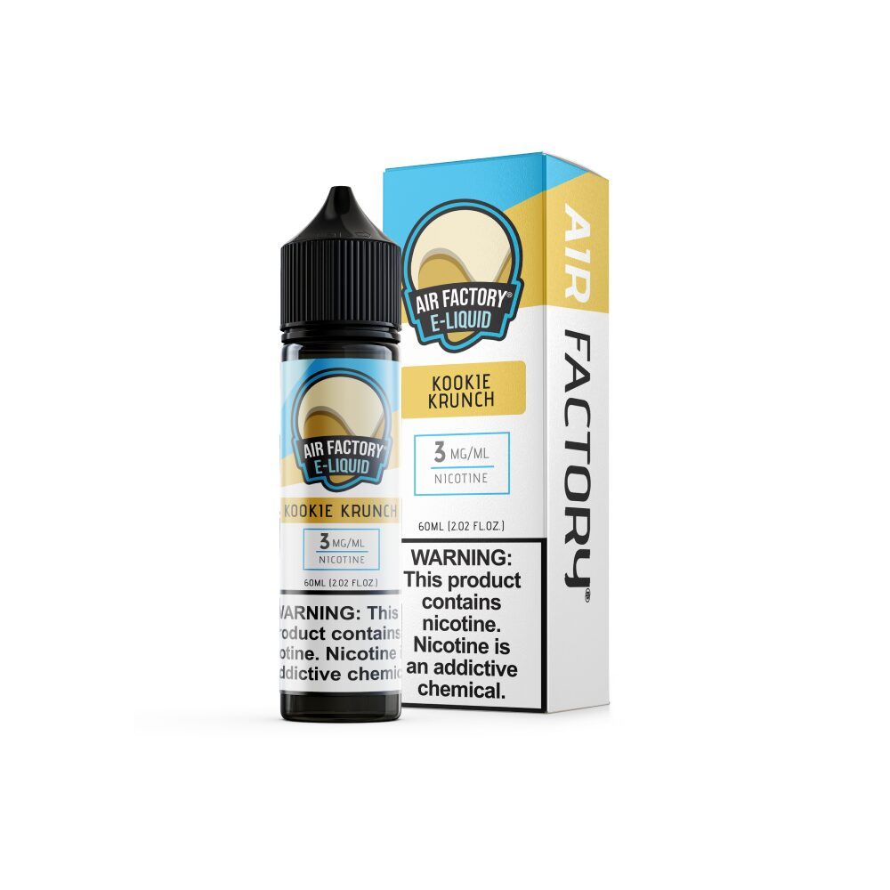 Kookie Krunch Air Factory 60mL 3mg bottle with packaging