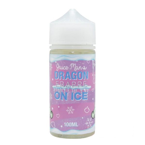 Juice Man Series E-Liquid | 100mL | 3mg | Freebase | Dragon Frappe On Ice Bottle