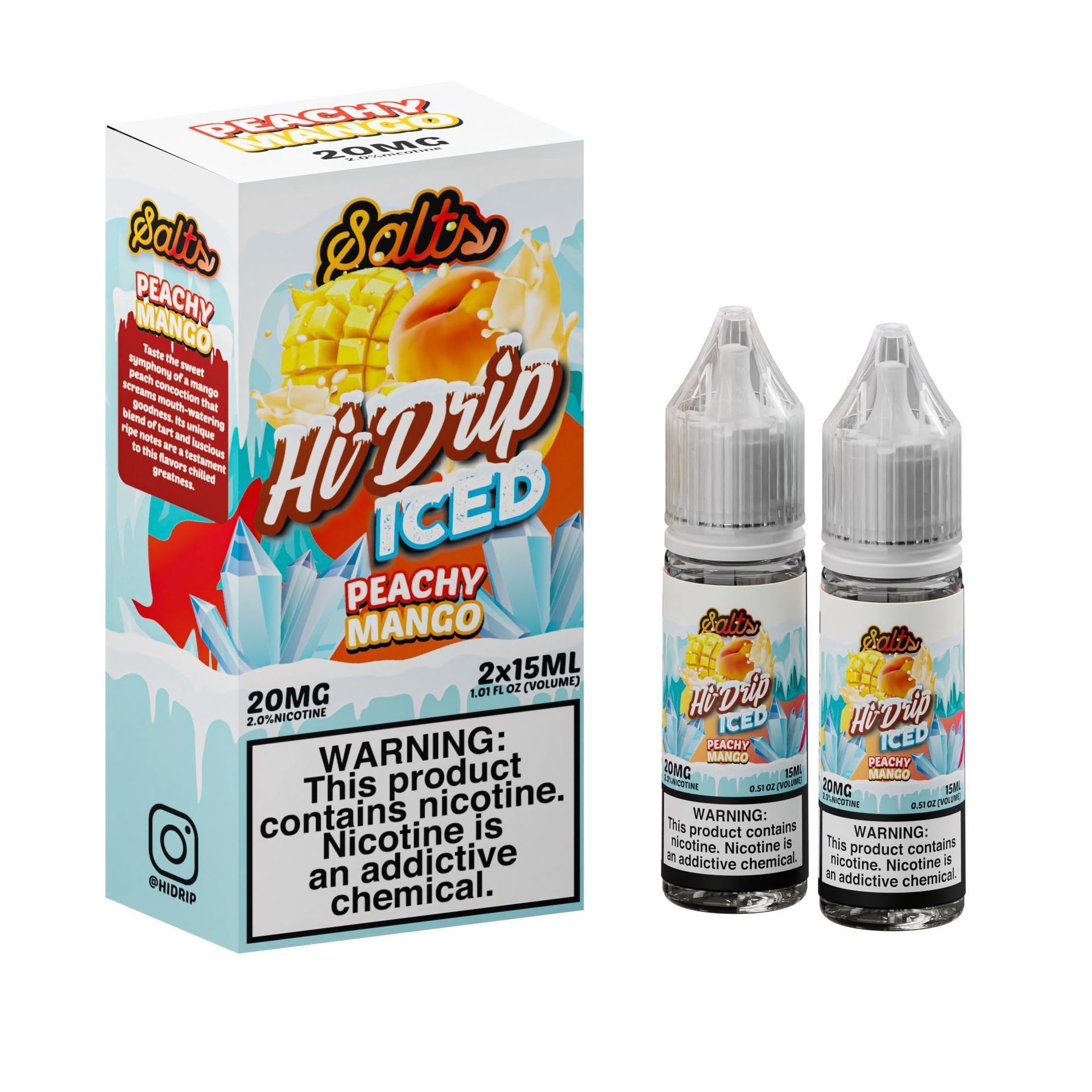 Peachy Mango Iced by Hi Drip Salts 30ml with Packaging