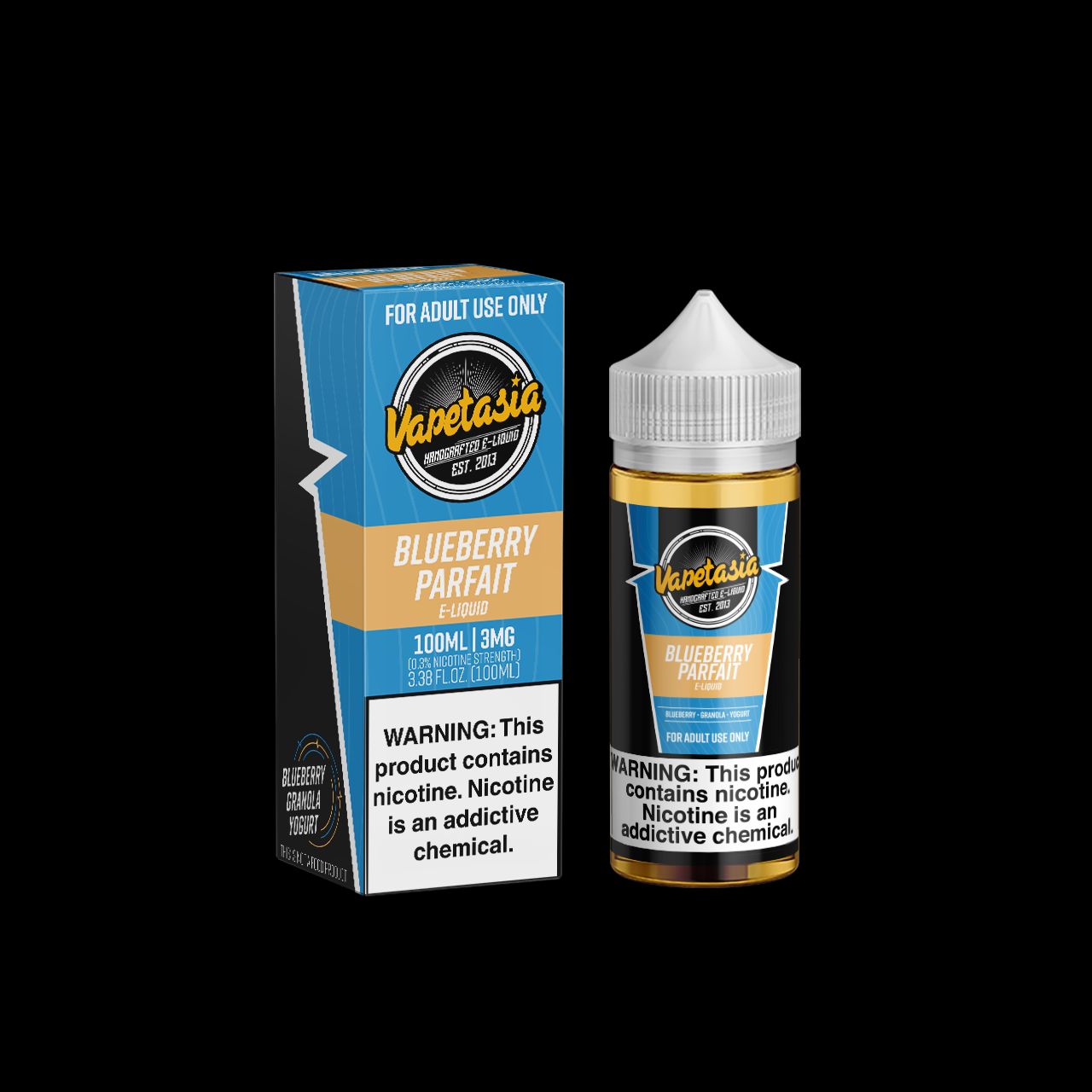 Vapetasia - Blueberry Parfait E-Juice, 100mL with Packaging