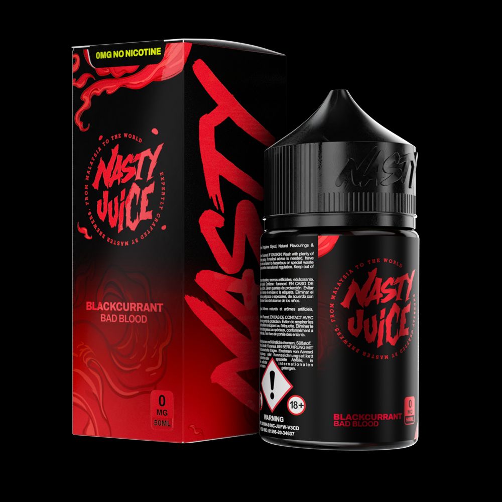 Bad Blood by Nasty Juice E-Liquid 60mL (Freebase) with packaging