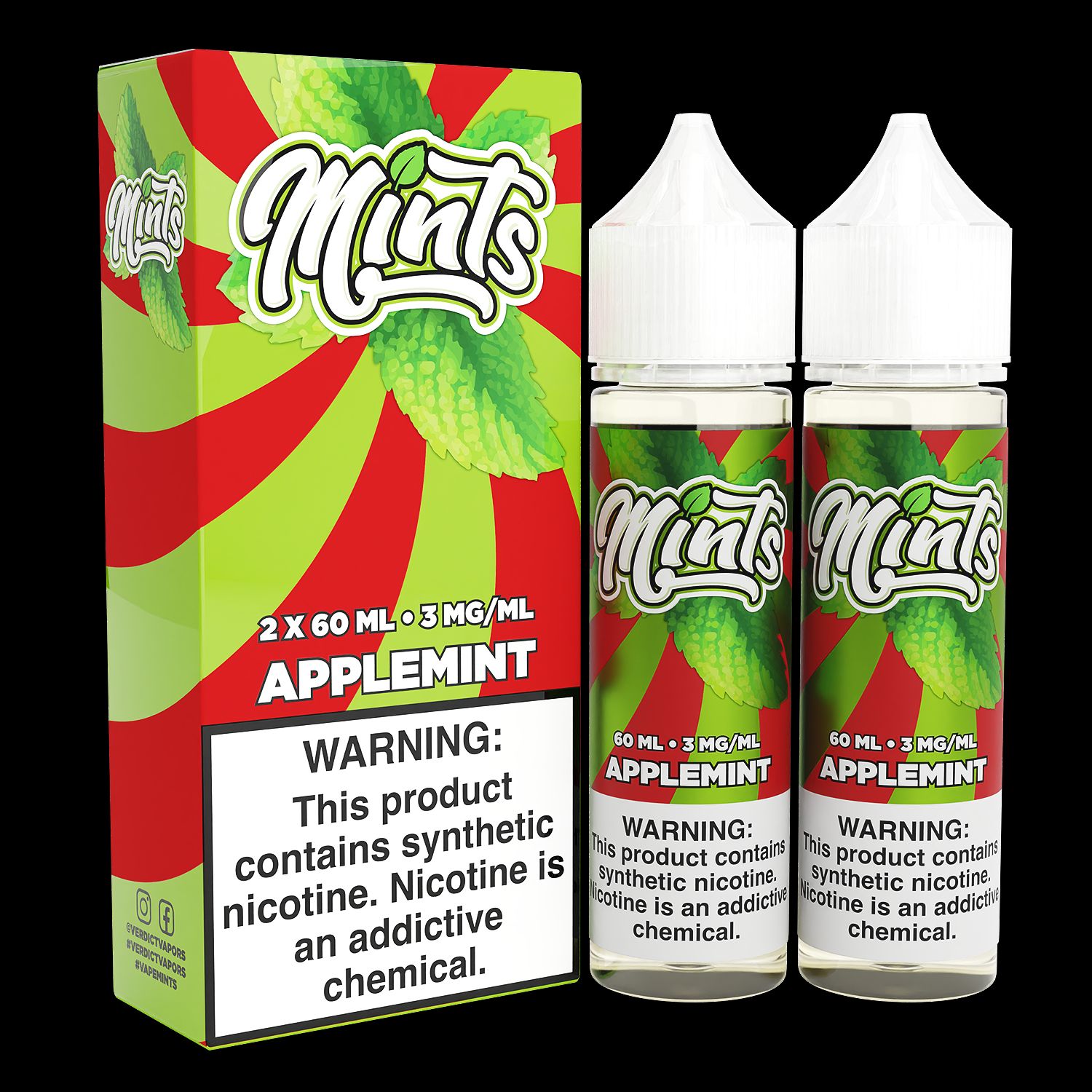 Applemint by Mints Series 2x60mL with Packaging