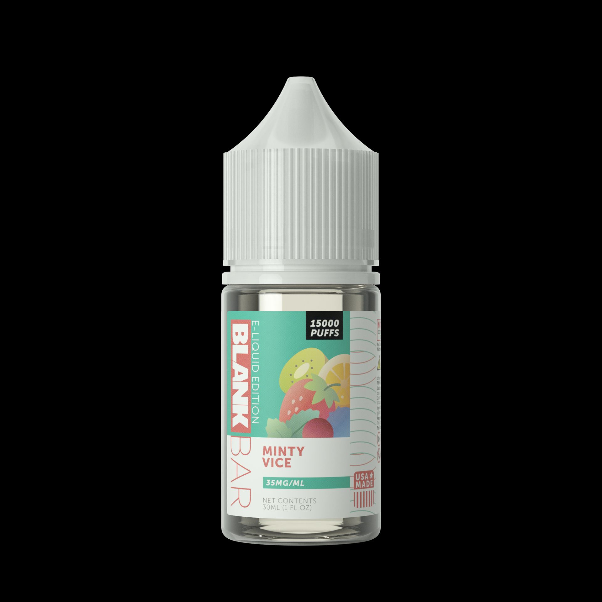 Blank Bar 15000 Puff Salt-Minty Vice, 30mL bottle