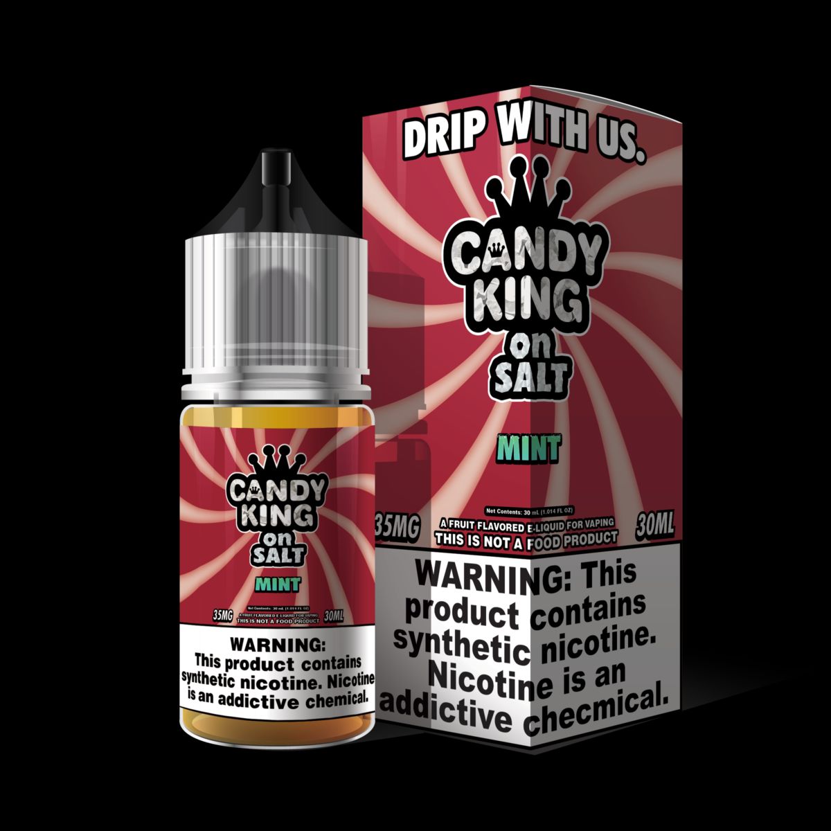 Candy King on Salt Series E-Liquid | 30mL | 35mg | Salt Nic | Mint with Packaging