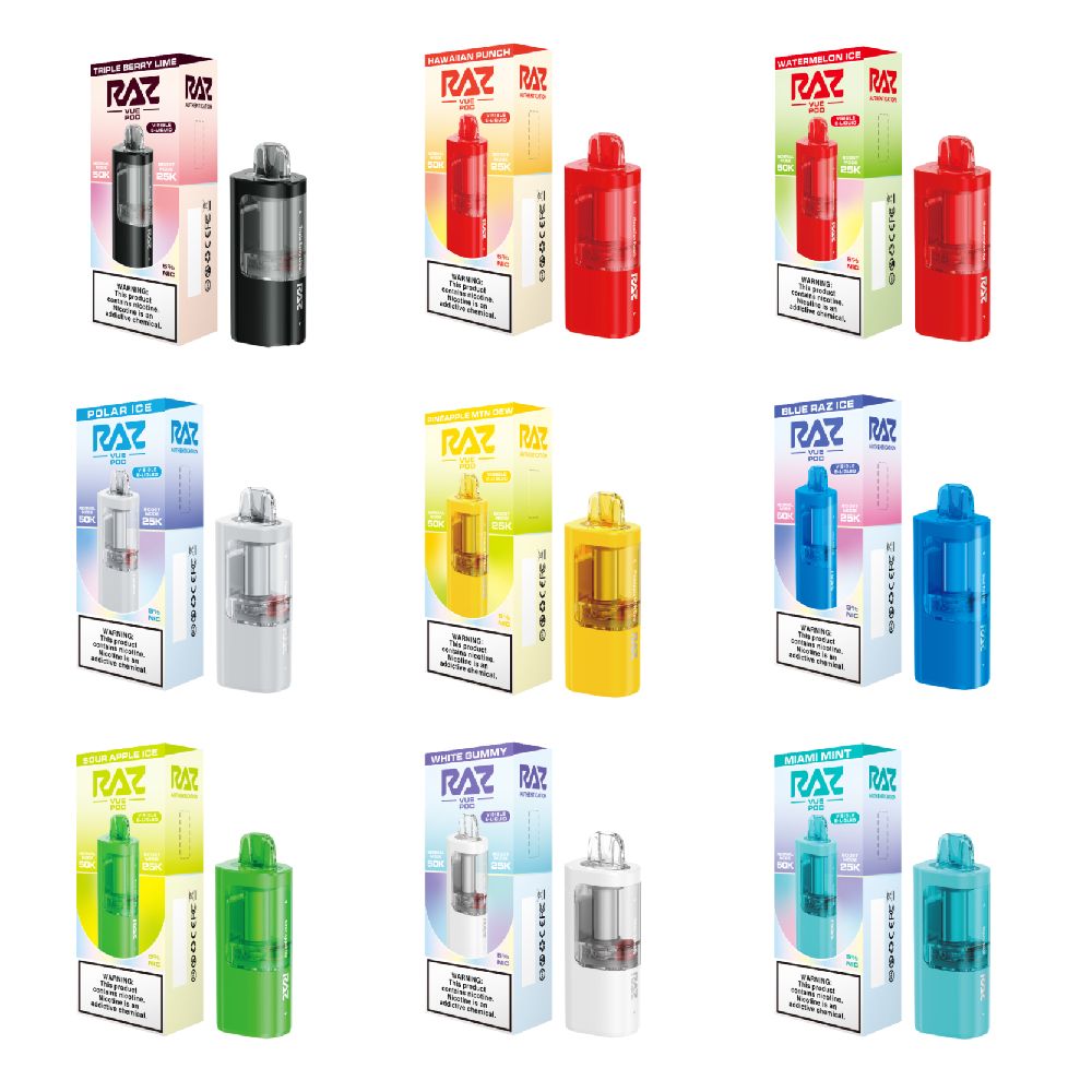 Raz Vue 50K Disposable Group Photo with Packaging