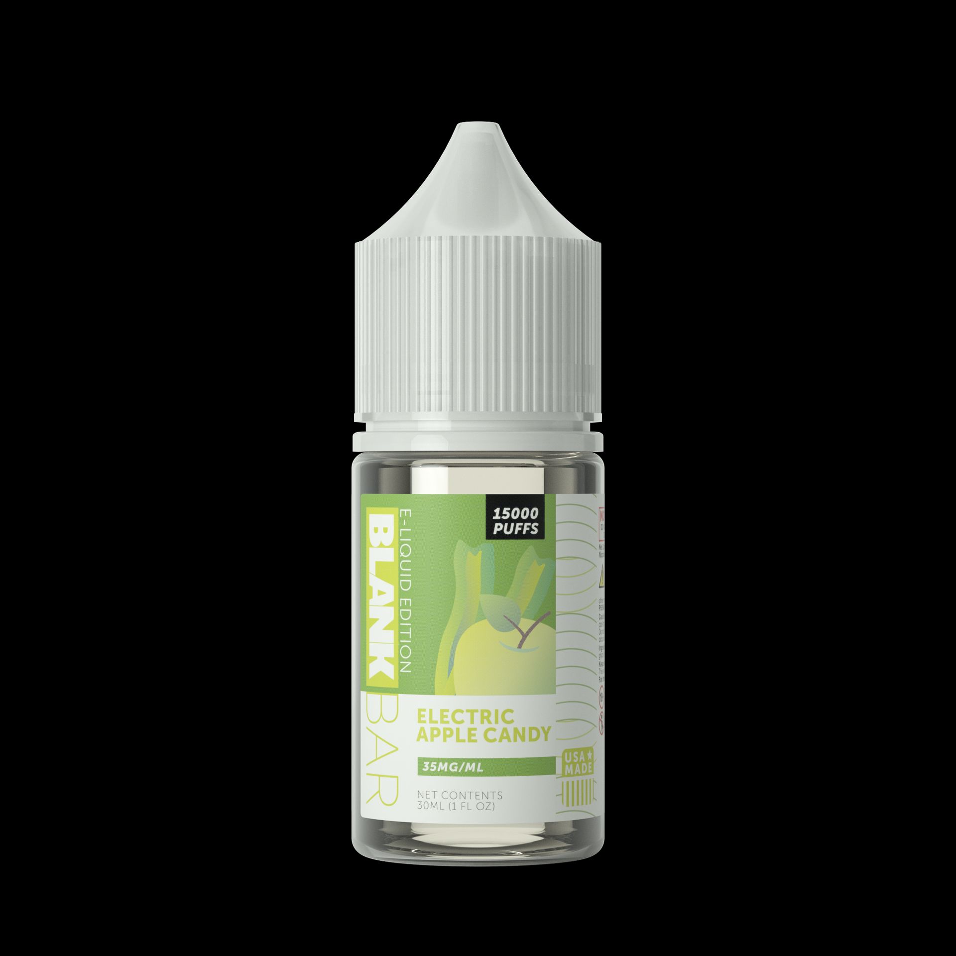 Blank Bar 15000 Puff Salt-Electric Apple Candy, 30mL Bottle