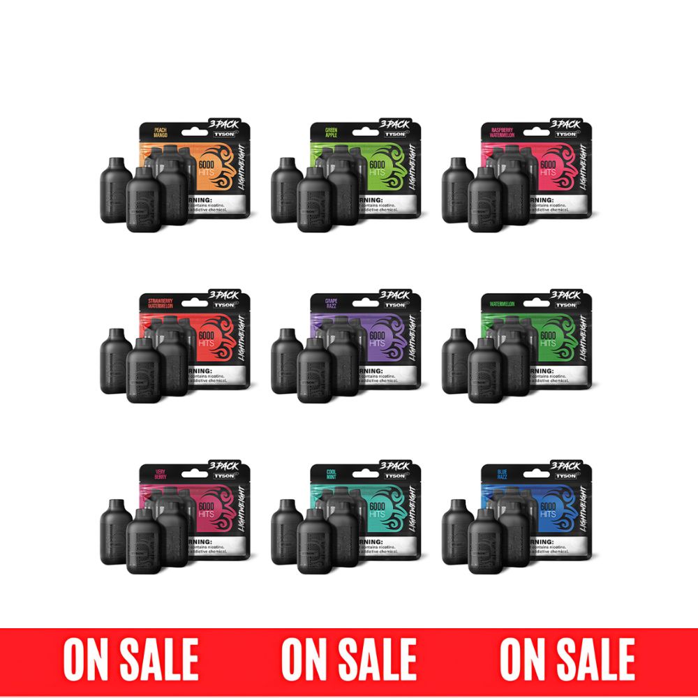 Tyson 2.0 Lightweight - 6K Puffs Disposable - 12mL 50mg