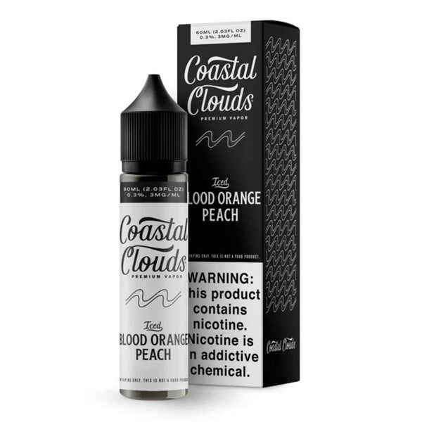 Coastal Clouds-Blood Orange Peach Ice, 60mL with packaging