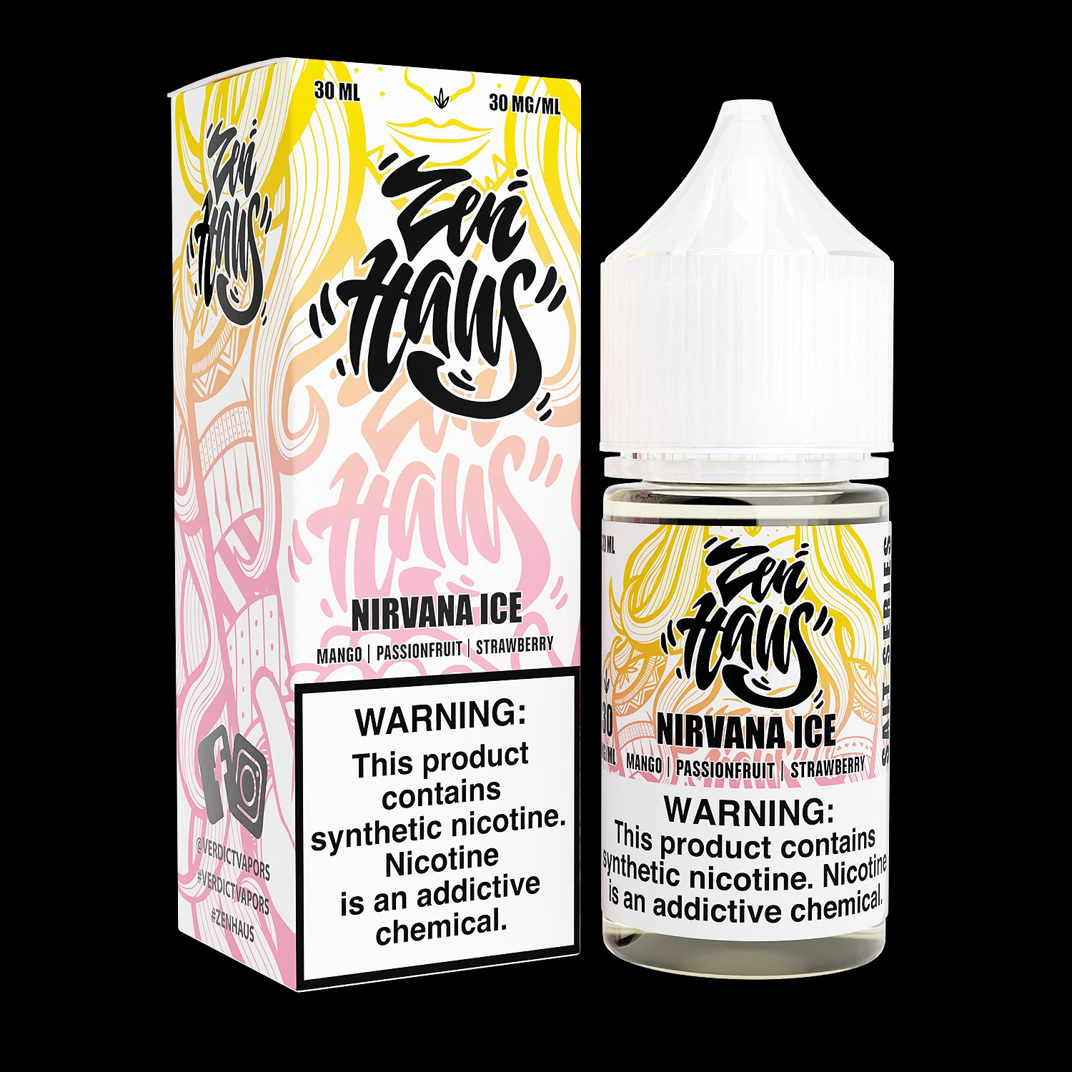 Nirvana ICE by ZEN HAUS SALTS E-Liquid 30ml with Packaging