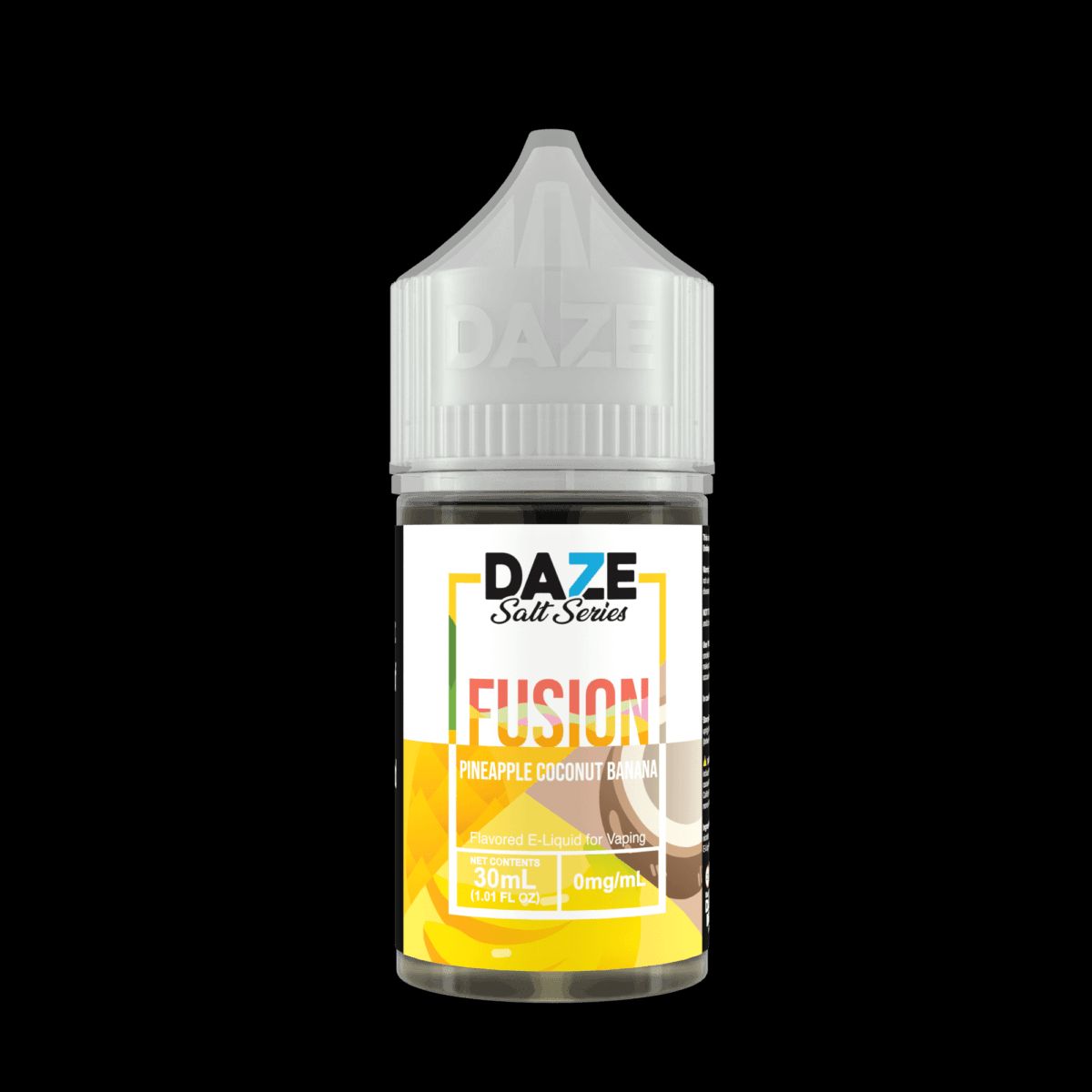 Pineapple Coconut Banana 7Daze Fusion Salts 30mL 30mg bottle