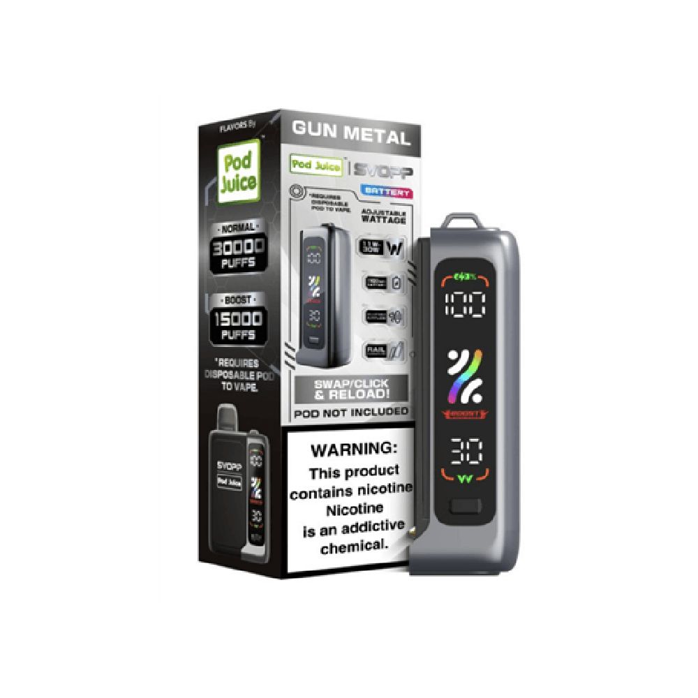 SVOPP - 30K Battery (Battery Only) Pod Juice Edt. - Gunmetal with packaging