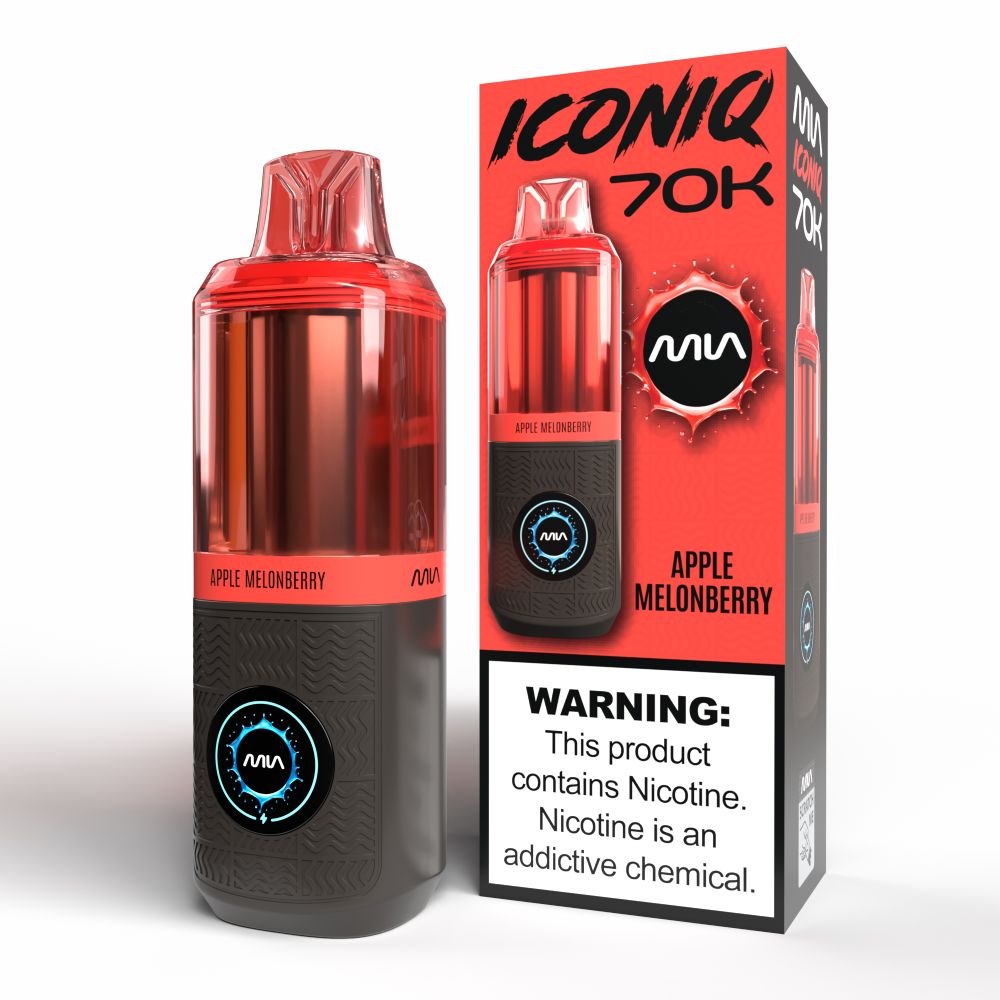 MIA IconIQ 70K Disposable Apple Melonberry with Packaging