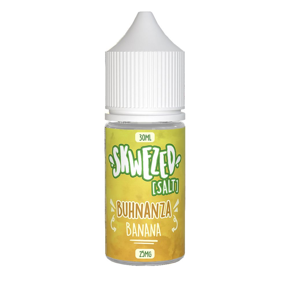 Skwezed SALTS E-Liquid - Buhnanza (Banana), 30mL bottle