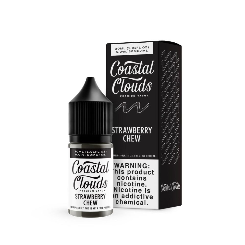 Coastal Clouds Strawberry Chew Salts, 30mL with Packaging